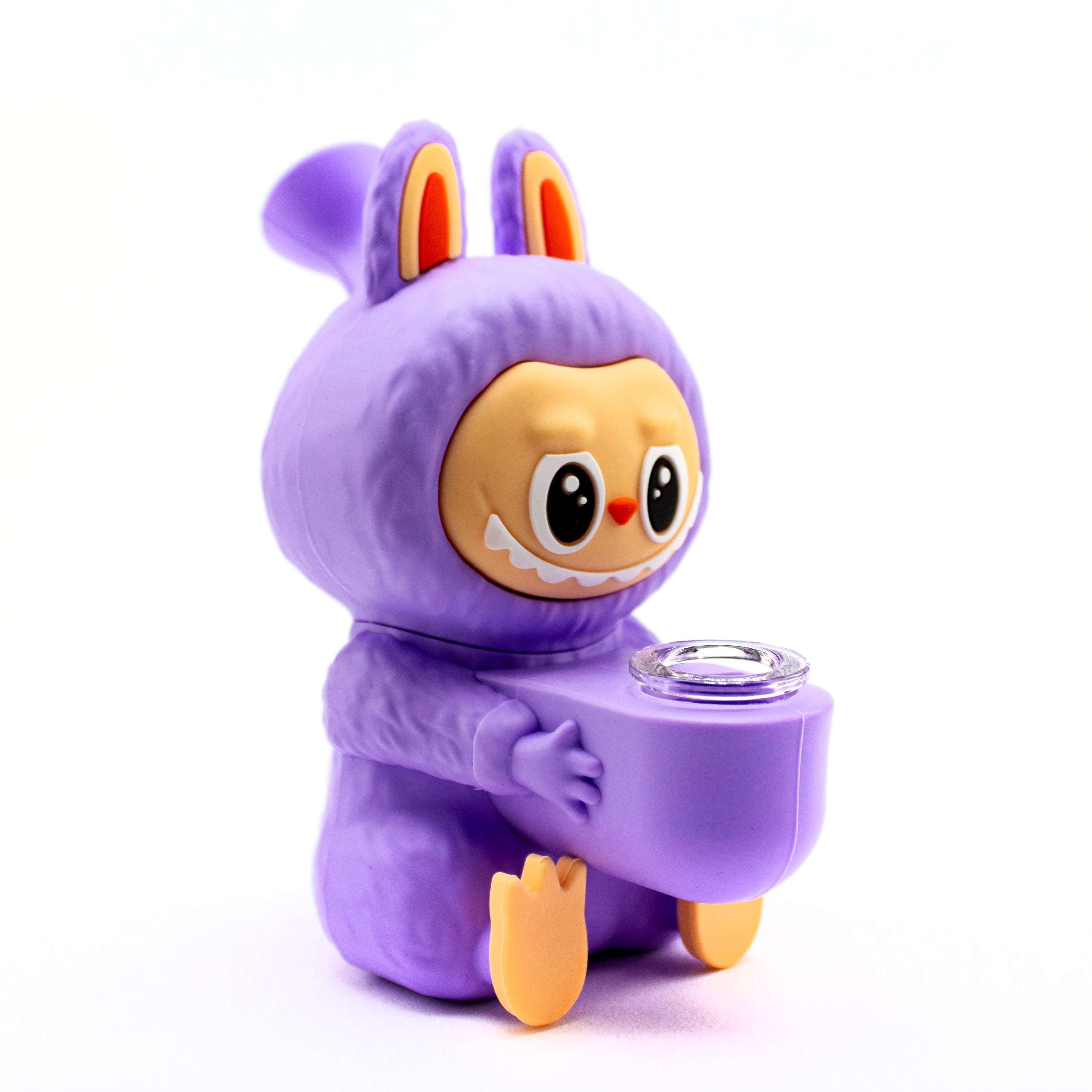 Planet Caravan Happy Labubu Silicone Bubbler - Planet Caravan