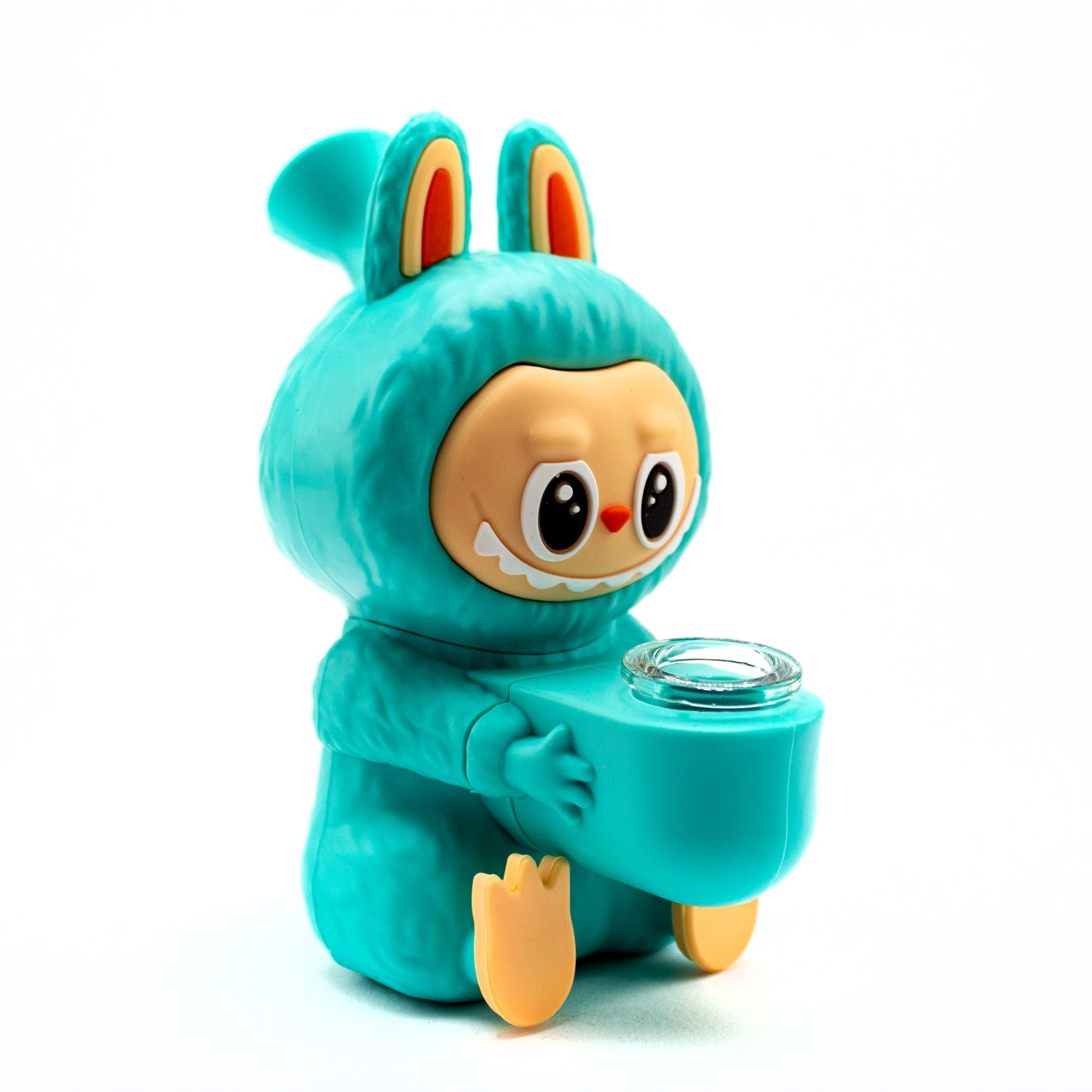 Planet Caravan Happy Labubu Silicone Bubbler - Planet Caravan
