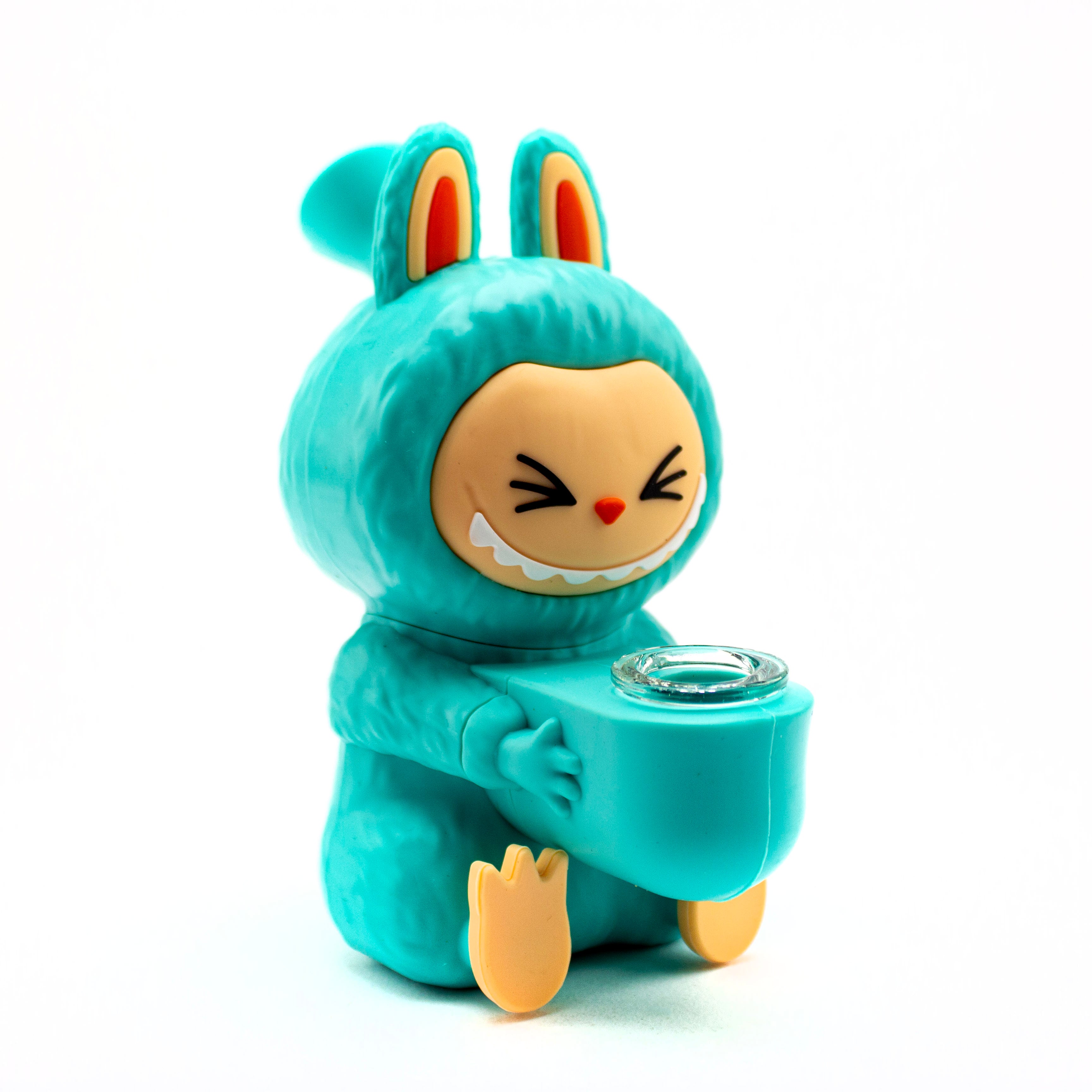 Planet Caravan Laughing Labubu Silicone Bubbler - Planet Caravan