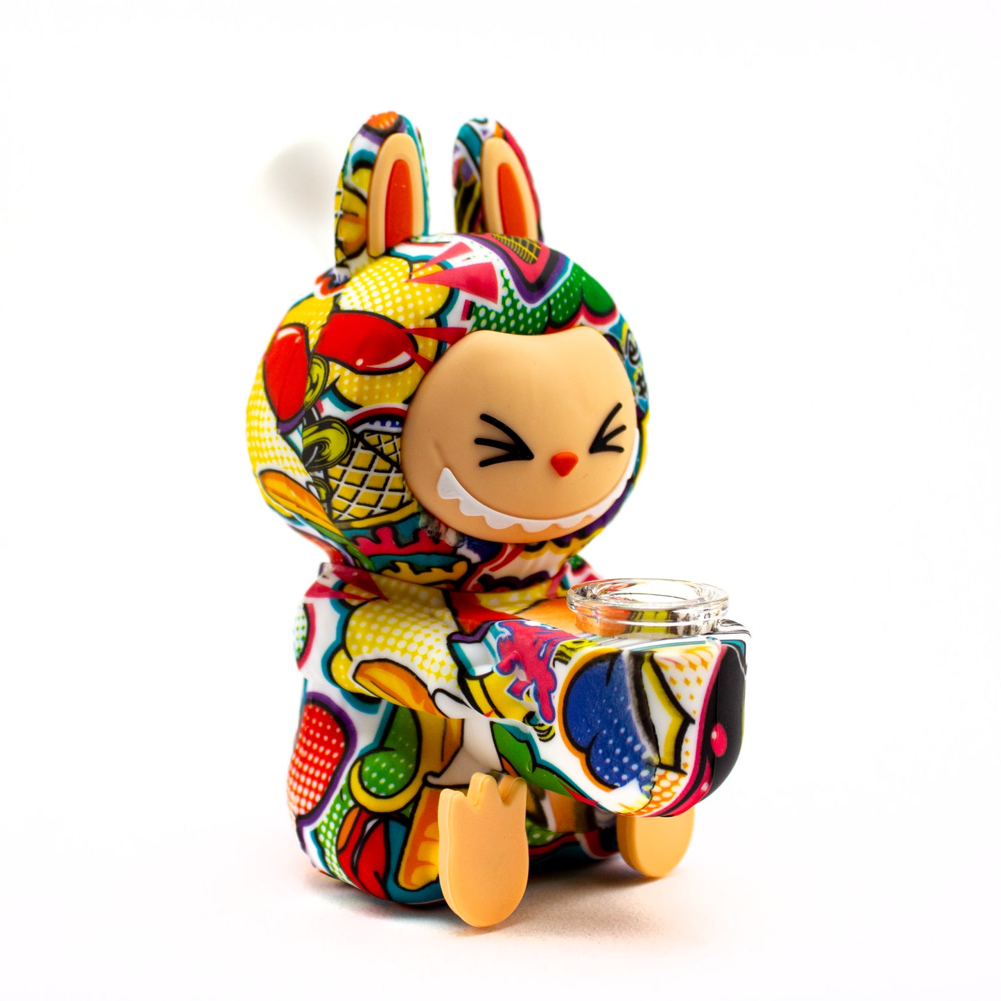 Planet Caravan Laughing Labubu Silicone Bubbler - Planet Caravan