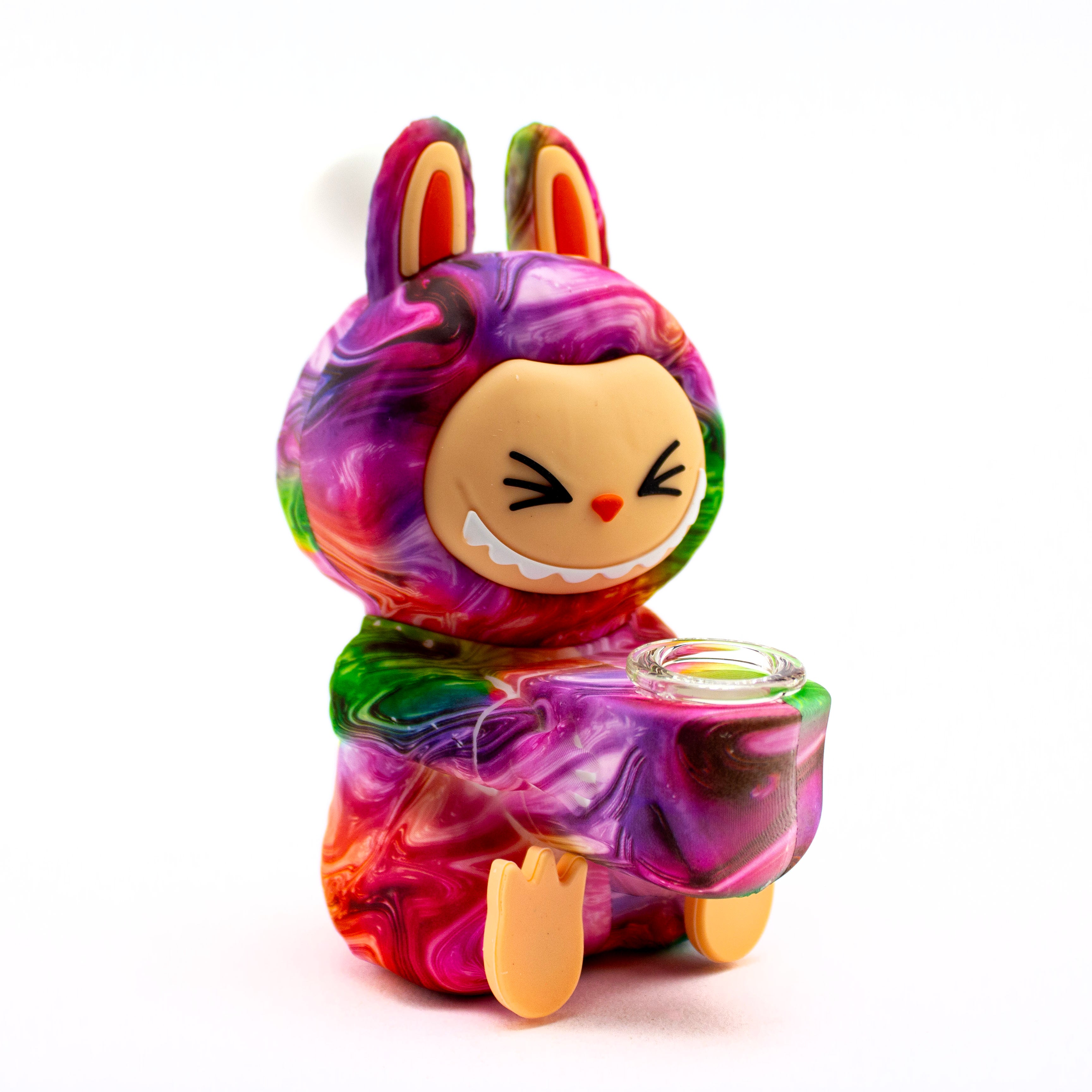 Planet Caravan Laughing Labubu Silicone Bubbler - Planet Caravan