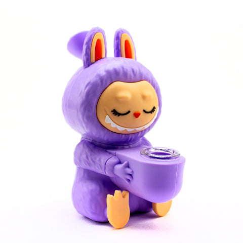 Planet Caravan Sleepy Labubu Silicone Bubbler - Planet Caravan