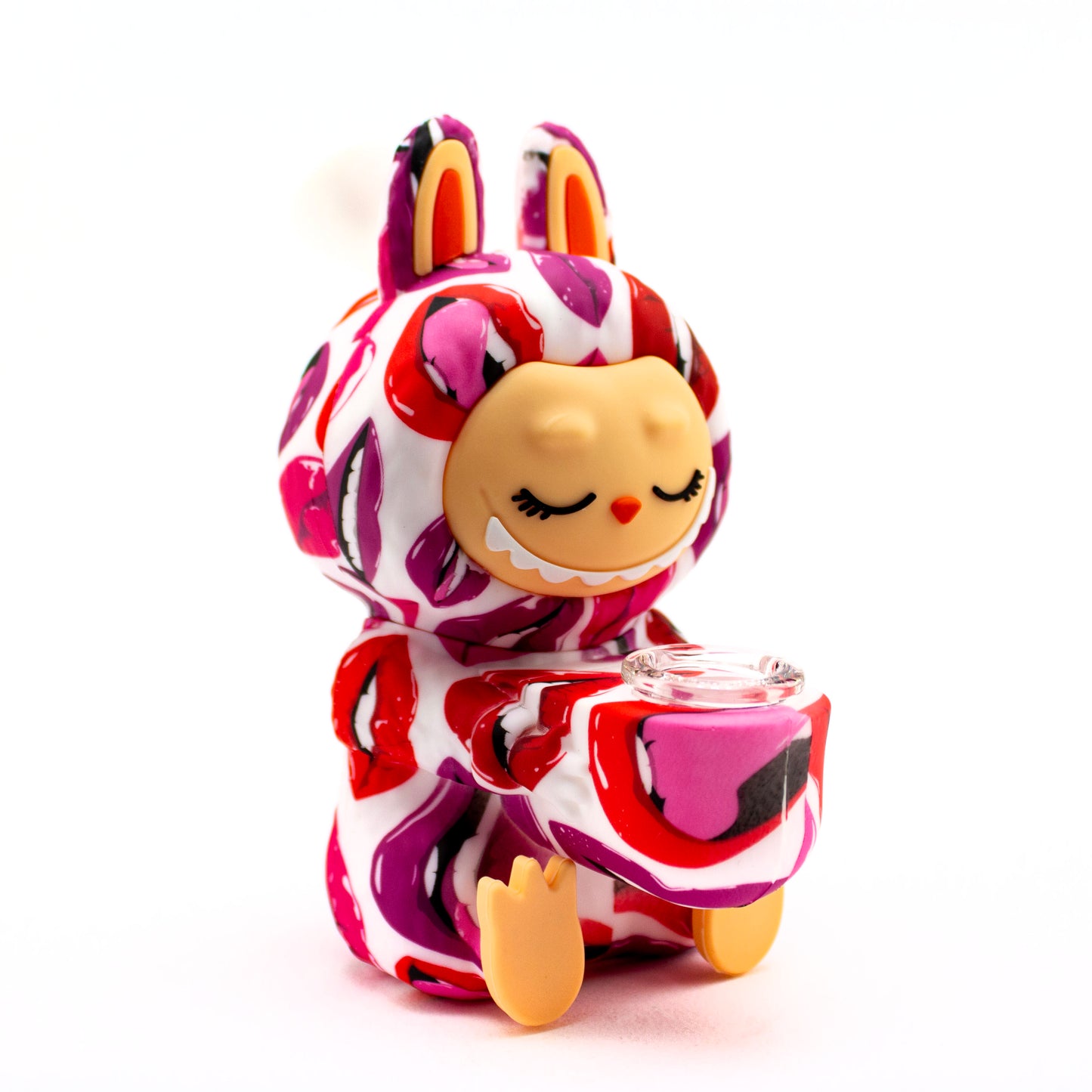 Planet Caravan Sleepy Labubu Silicone Bubbler - Planet Caravan