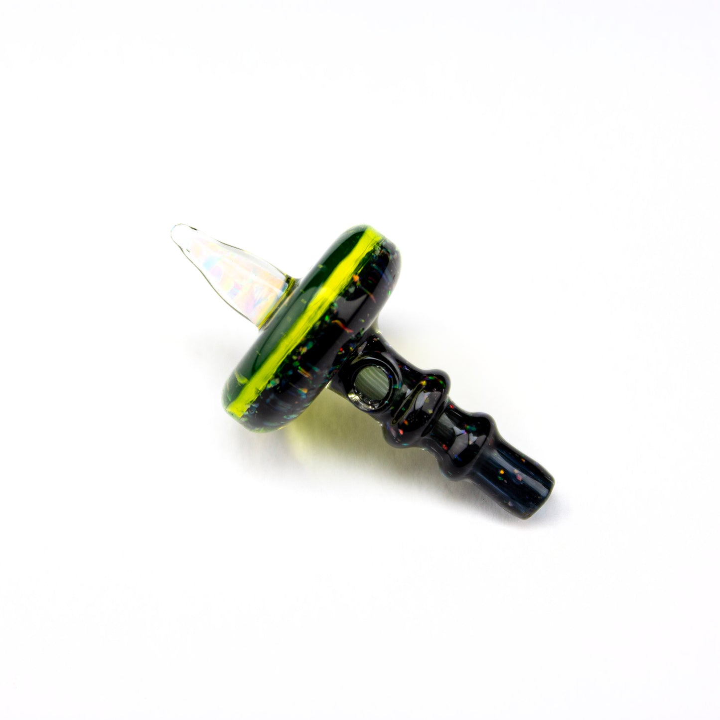 Bhoro Glass Crushed Opal 3DXL Opal Spike Joystick Cap #BHO05 - Planet Caravan