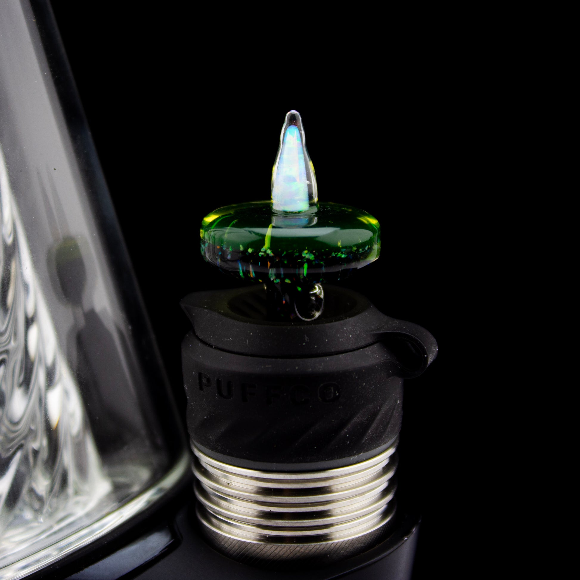 Bhoro Glass Crushed Opal 3DXL Opal Spike Joystick Cap #BHO05 - Planet Caravan