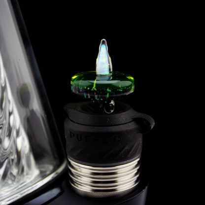 Bhoro Glass Crushed Opal 3DXL Opal Spike Joystick Cap #BHO05 - Planet Caravan
