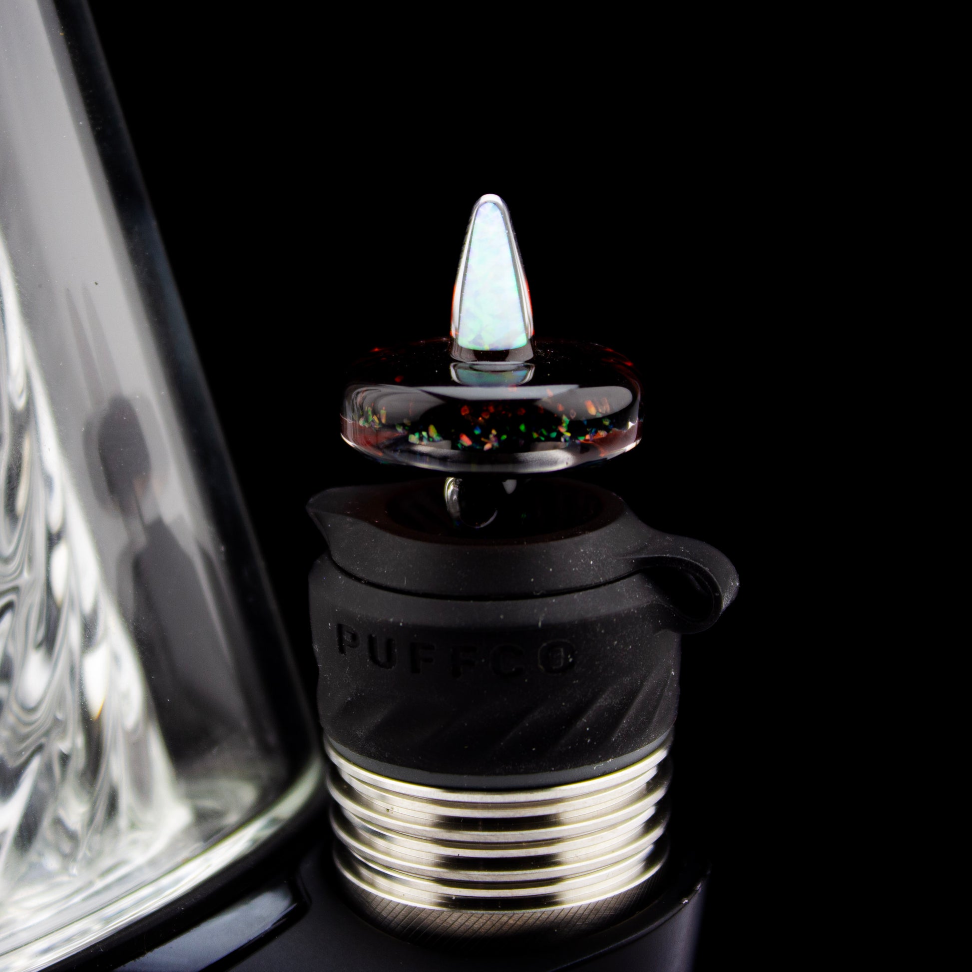 Bhoro Glass Crushed Opal 3DXL Opal Spike Joystick Cap #BHO06 - Planet Caravan