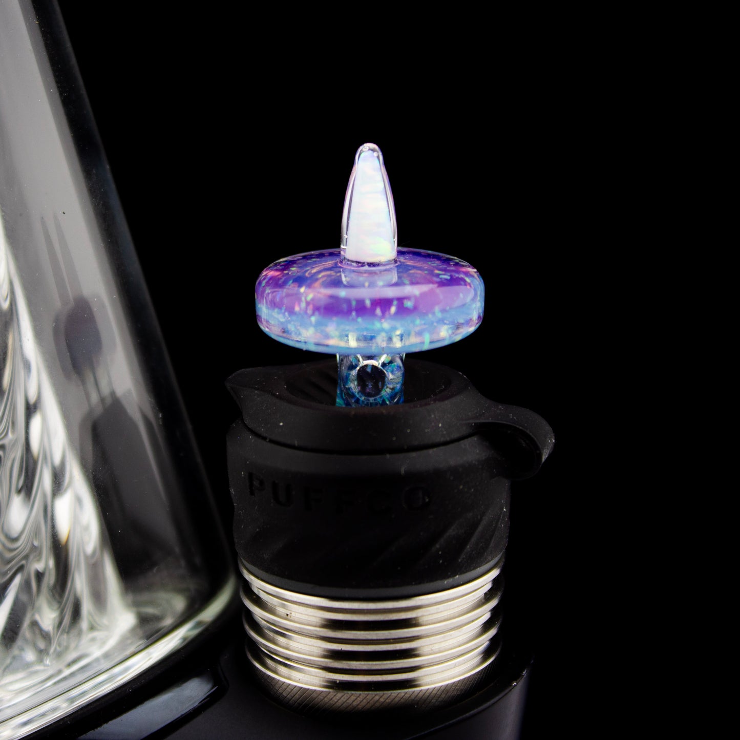 Bhoro Glass Crushed Opal 3DXL Opal Spike Joystick Cap #BHO07 - Planet Caravan