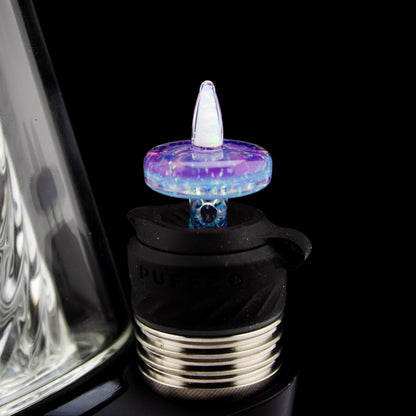 Bhoro Glass Crushed Opal 3DXL Opal Spike Joystick Cap #BHO07 - Planet Caravan
