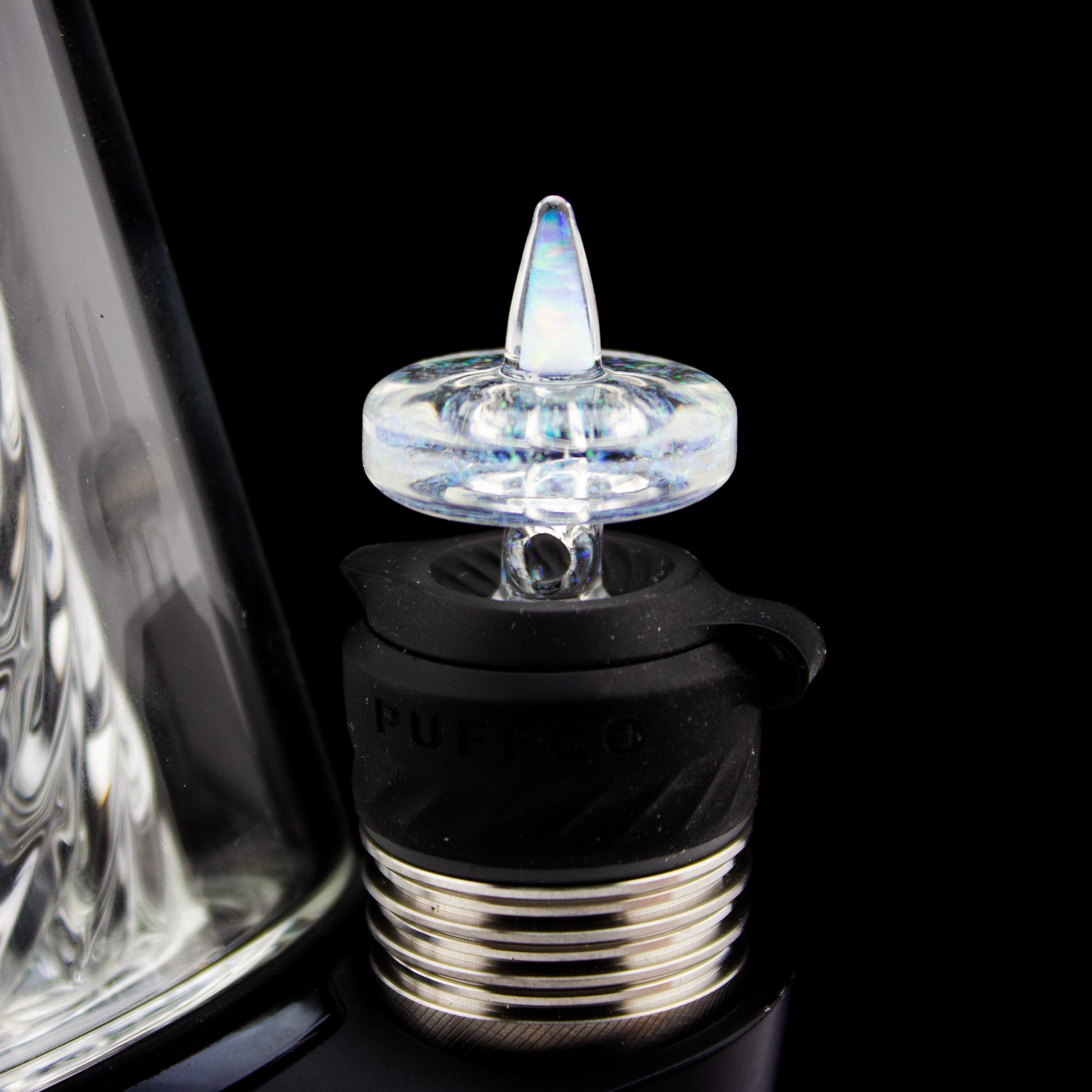 Bhoro Glass Crushed Opal 3DXL Opal Spike Joystick Cap #BHO08 - Planet Caravan
