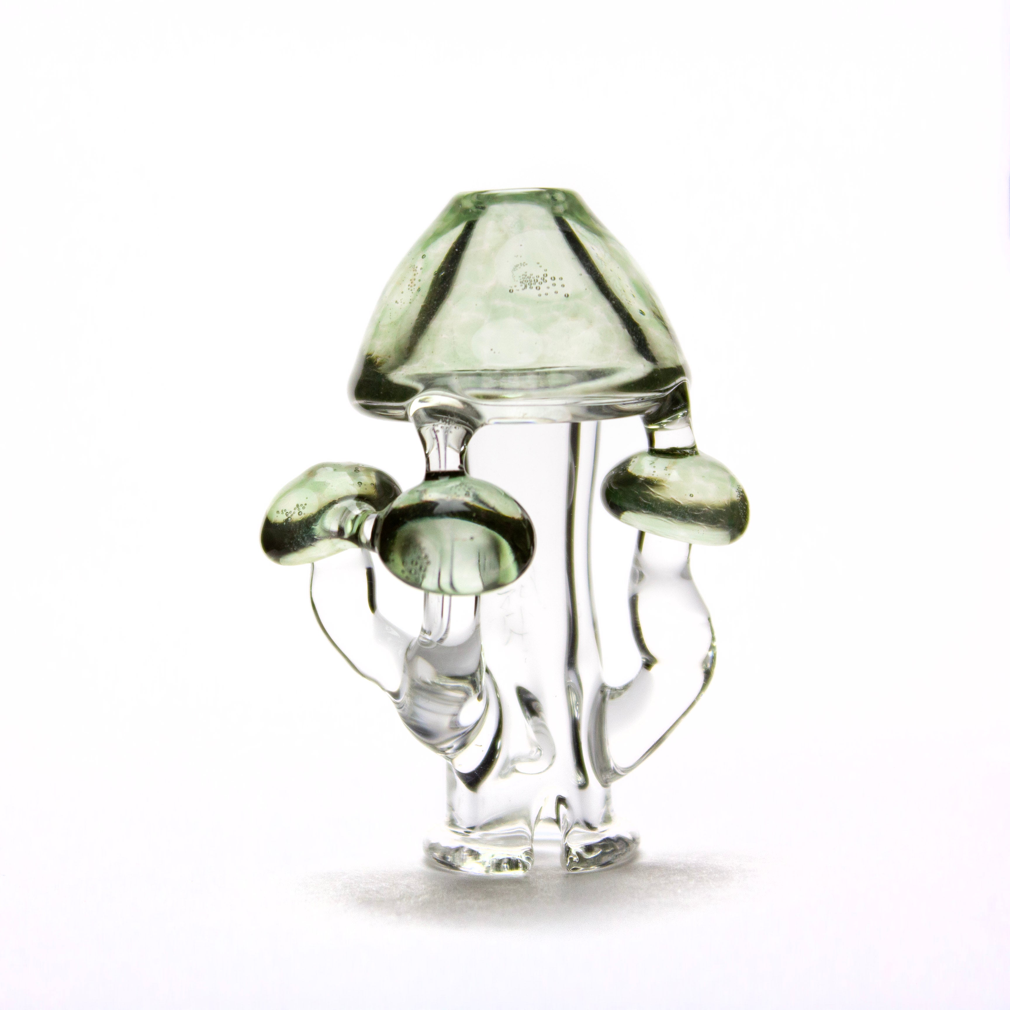 Biohaz Creations Transparent Green Mushroom Pivot Tip #BIC52 - Planet Caravan