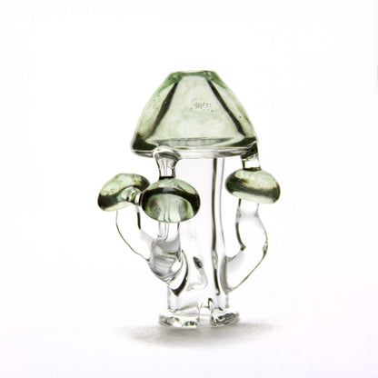 Biohaz Creations Transparent Green Mushroom Pivot Tip #BIC52 - Planet Caravan