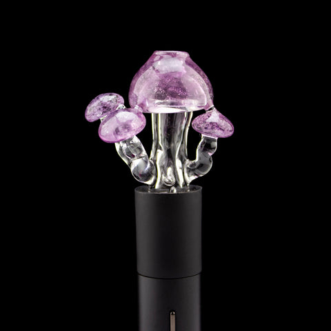 Biohaz Creations Gold Purple Mushroom Pivot Tip #BIC41 - Planet Caravan
