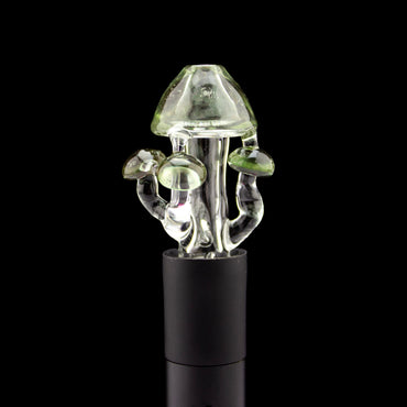 Biohaz Creations Transparent Green Mushroom Pivot Tip #BIC52 - Planet Caravan