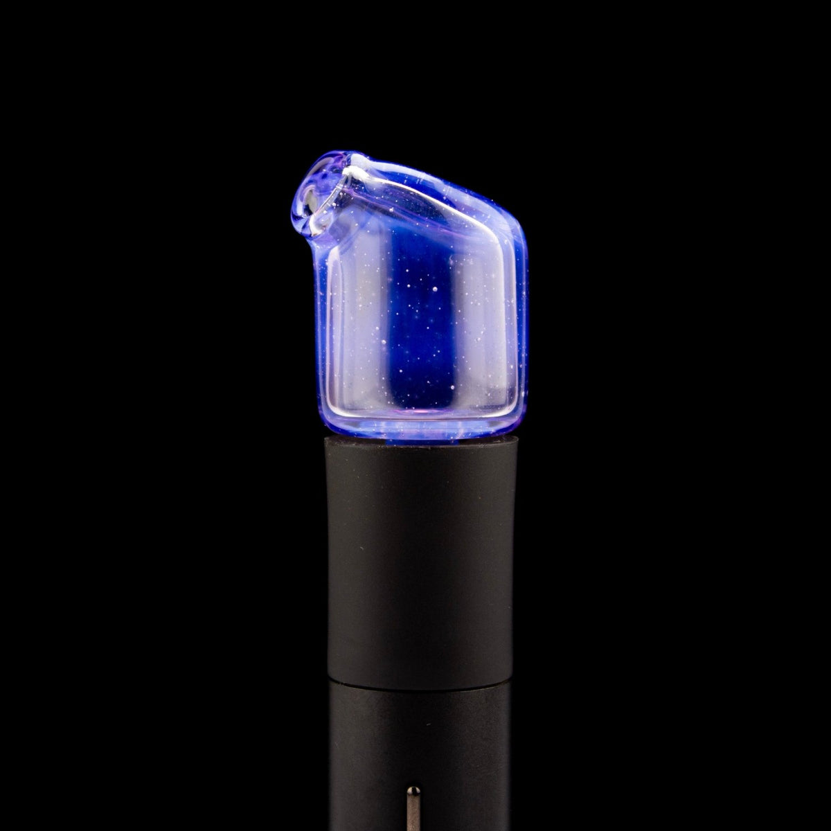 Kizmit Glass Mischief (CFL) over Ghost Pivot Spinner Tip & Pearls KZM58 Heady Pivot Accessories | Planet Caravan