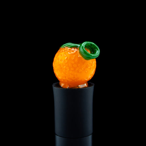Waffle Glass Orange Fruity Pivot Tip #WAF03 - Planet Caravan
