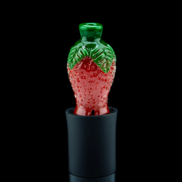 Waffle Glass Strawberry Fruity Pivot Tip #WAF04 - Planet Caravan
