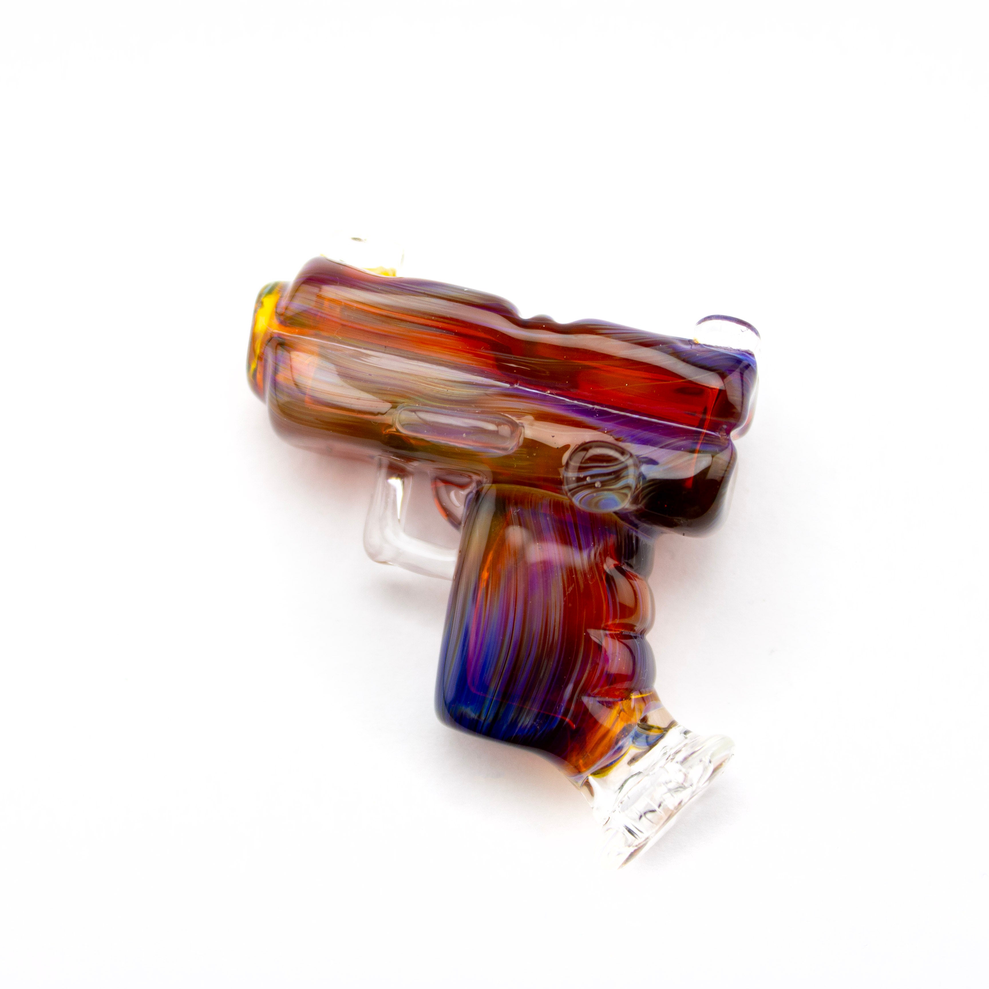 Heart & Mind Glass Amber Purple Pivot Glock Tip #HAM38 - Planet Caravan