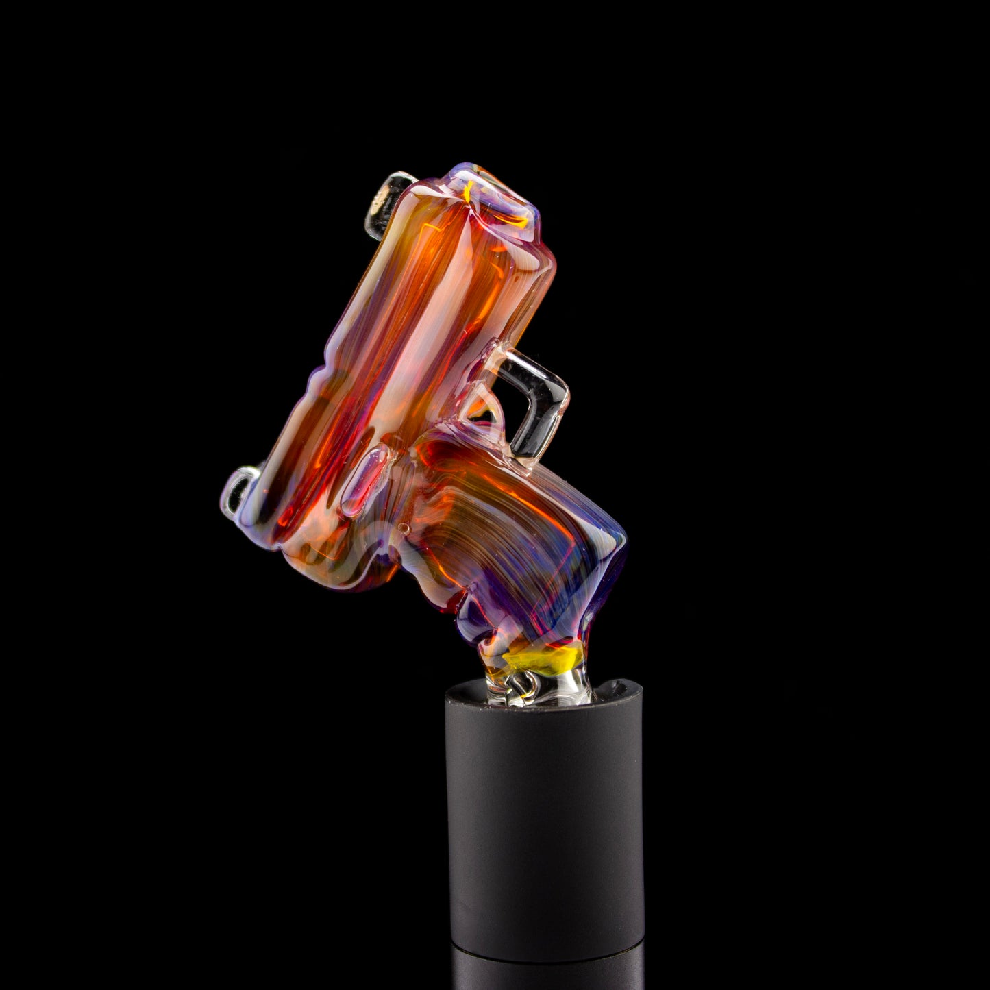 Heart & Mind Glass Amber Purple Pivot Glock Tip #HAM38 - Planet Caravan
