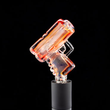 Heart & Mind Glass Ruby over Neo Opal Pivot Glock Tip #HAM46 - Planet Caravan