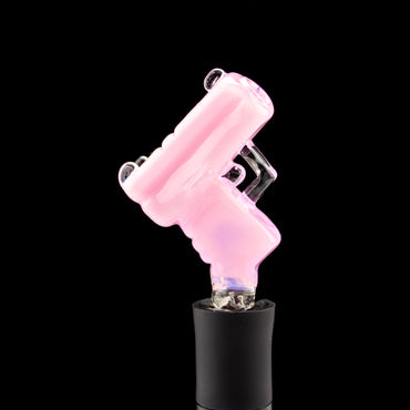 Heart & Mind Glass Star White over Pink Cadillac Pivot Glock Tip #HAM47 - Planet Caravan