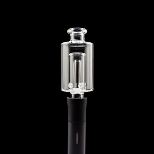 Dark Matter Dark Matter | Clear Pivot Bubbler Tip Heady Pivot Accessories | Planet Caravan