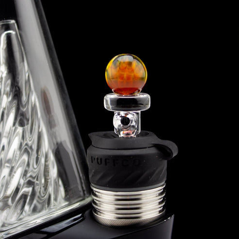 Dark Matter Dark Matter | Clear with Fumed Mib 3DXL Joystick Cap Vaporizer Accessories | Planet Caravan