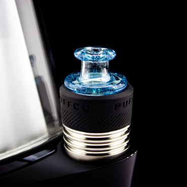 Sandalz Glass Atomic Stardust (UV) Dichro 3DXL Spinner Cap #SAN18 - Planet Caravan