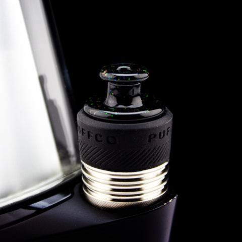 Sandalz Glass Black Crushed Opal 3DXL Spinner Cap #SAN19 - Planet Caravan