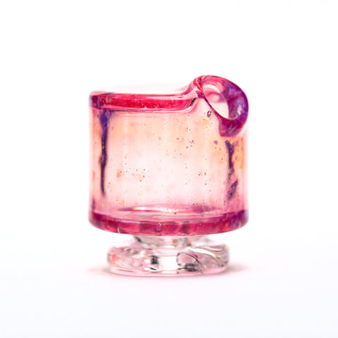 Sandalz Glass Telemagenta Crushed Opal Pivot Spinner Tip #SAN26 - Planet Caravan