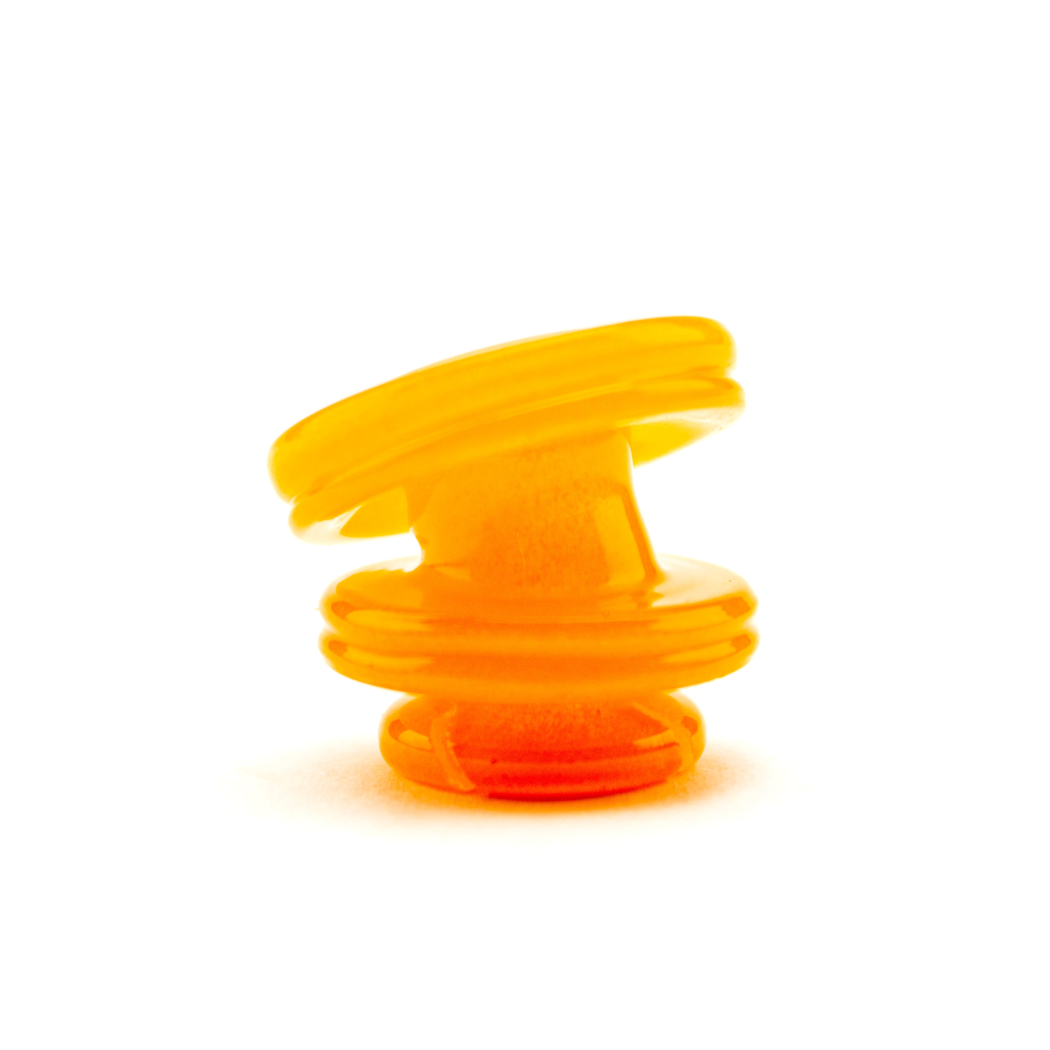 Slate Glass Boro Glow Orange (UV) Kickback Pivot Tip #SLA07 - Planet Caravan