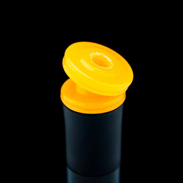 Slate Glass Boro Glow Orange (UV) Kickback Pivot Tip #SLA07 - Planet Caravan