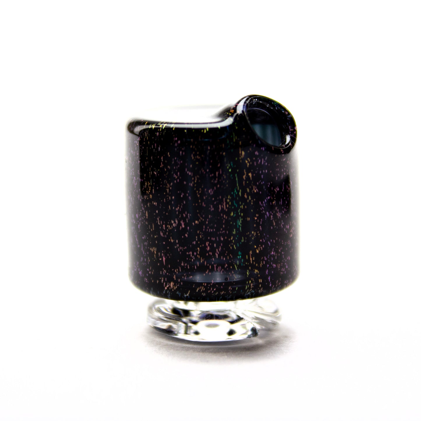 Sandalz Glass Black Dichro Pivot Spinner Tip #SAN40 - Planet Caravan