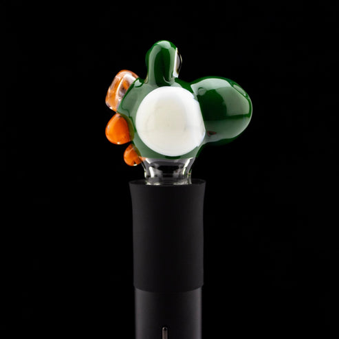 Willy Glass Guy Green Yoshi Pivot Tip WGG10 Heady Pivot Accessories | Planet Caravan