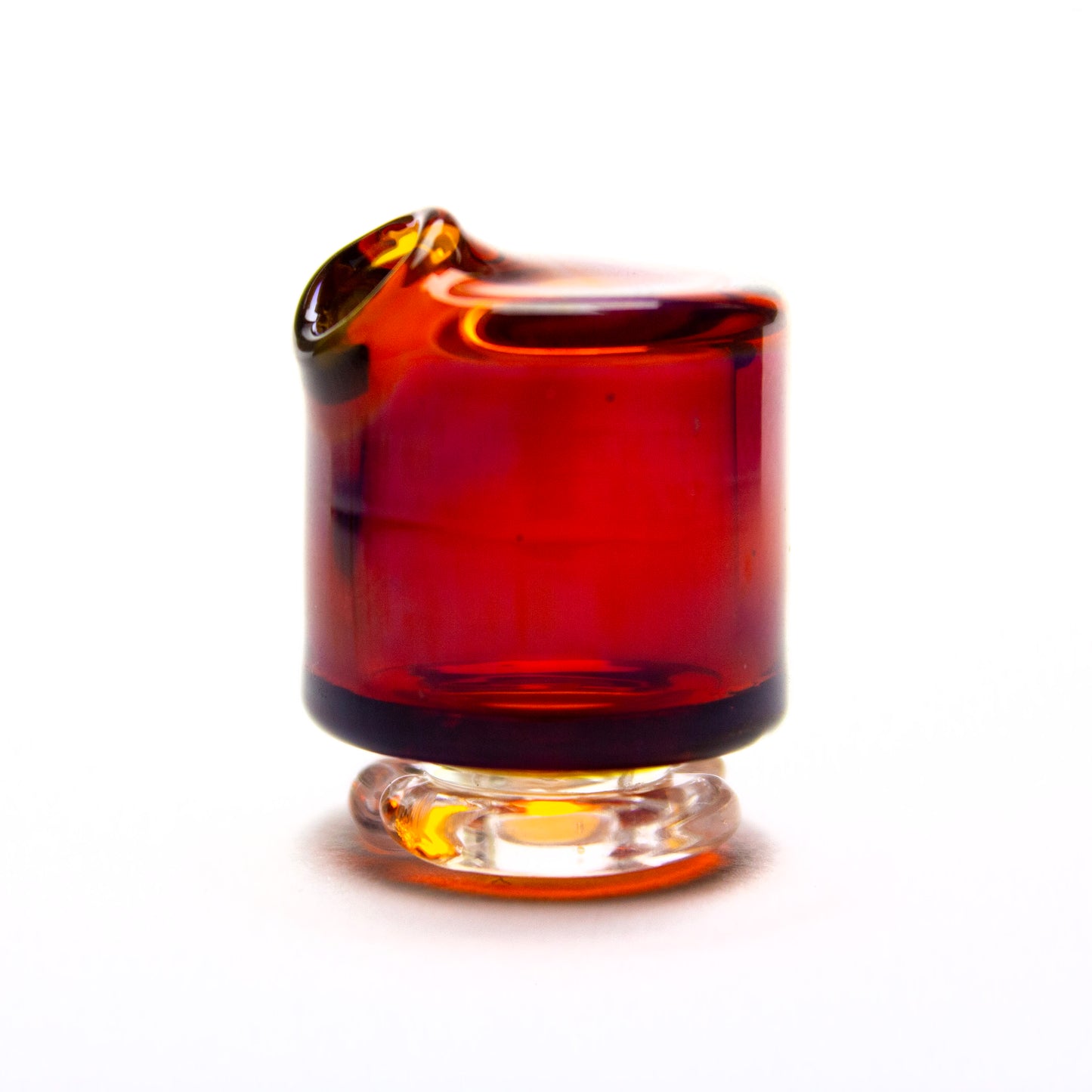 Sandalz Glass Amber Purple Pivot Spinner Tip #SAN51 - Planet Caravan