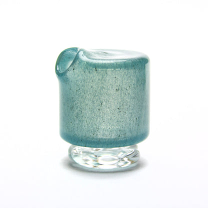 Sandalz Glass Blue Metallic Glow Pivot Spinner Tip #SAN53 - Planet Caravan