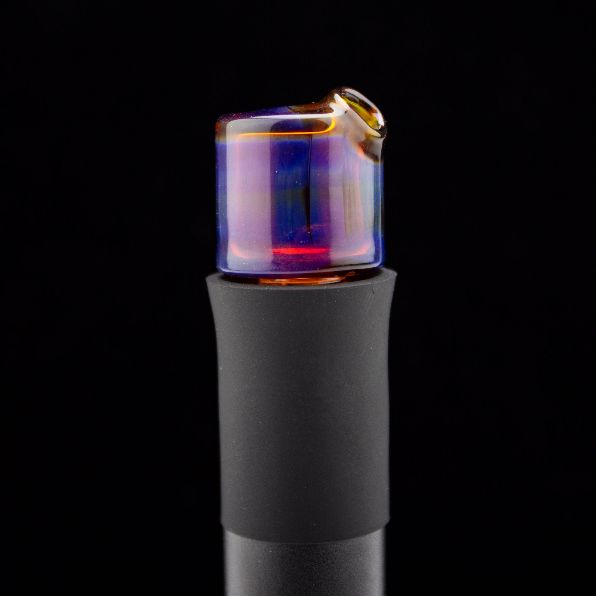 Sandalz Glass Amber Purple Pivot Spinner Tip #SAN51 - Planet Caravan