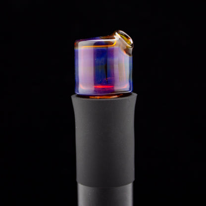 Sandalz Glass Amber Purple Pivot Spinner Tip #SAN51 - Planet Caravan