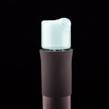Sandalz Glass Blue Metallic Glow Pivot Spinner Tip #SAN53 - Planet Caravan