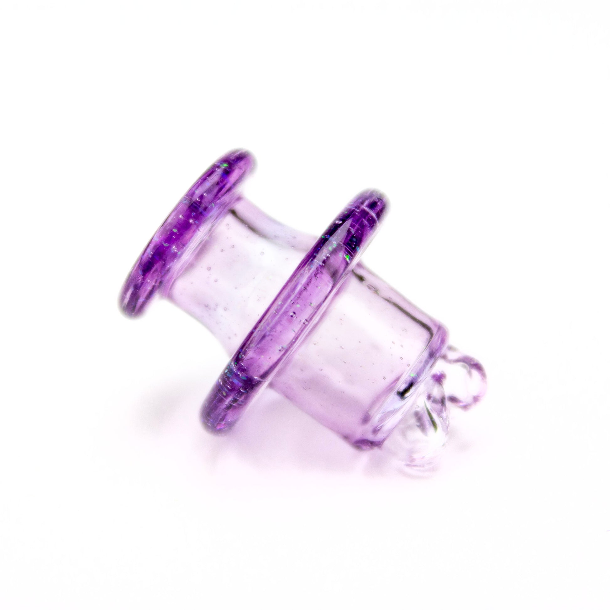 Sandalz Glass Gold Purple 3DXL Crushed Opal Spinner Cap #SAN47 - Planet Caravan