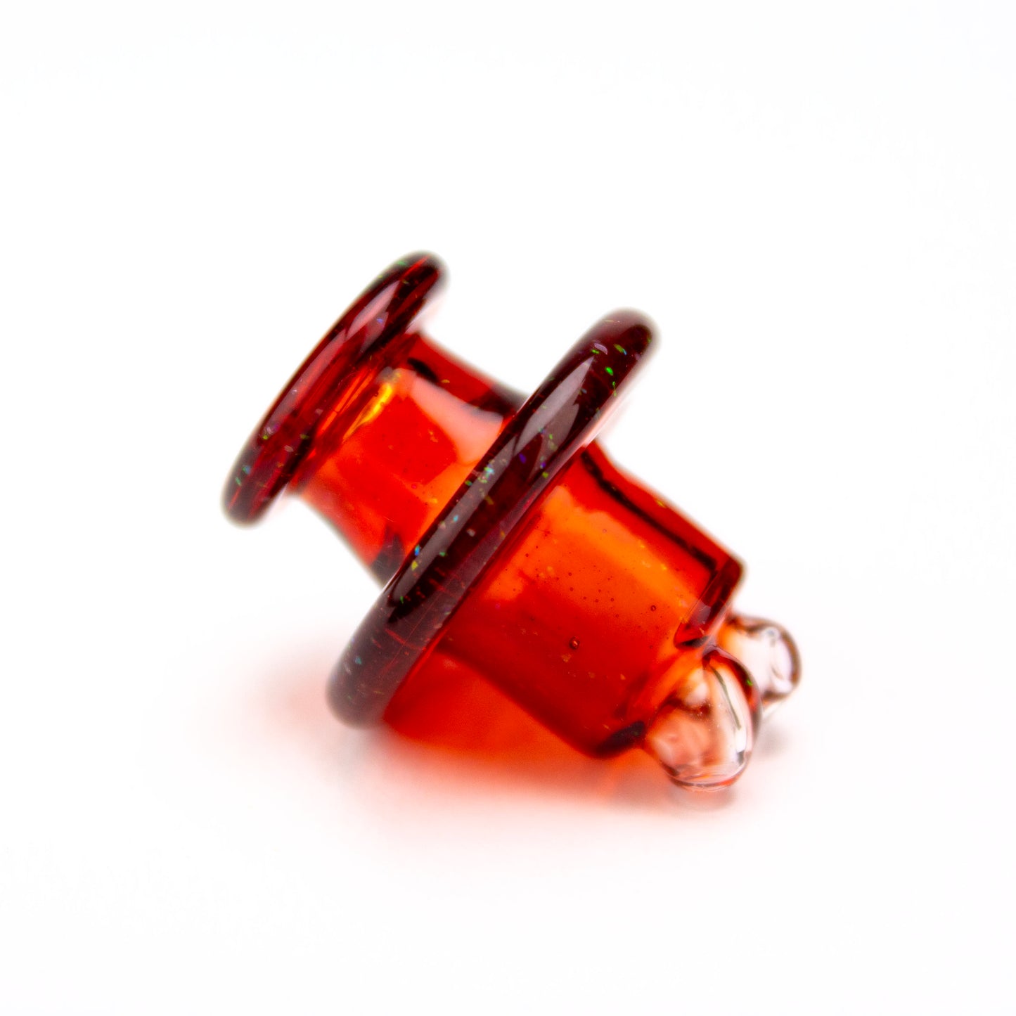 Sandalz Glass Red 3DXL Crushed Opal Spinner Cap #SAN48 - Planet Caravan