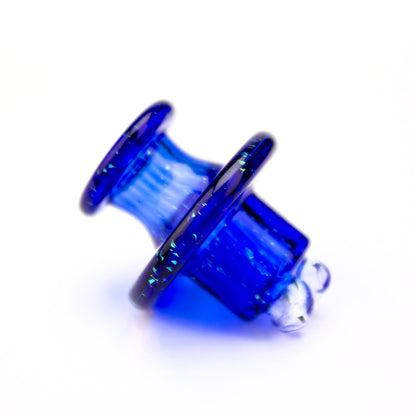 Sandalz Glass Cobalt 3DXL Dichro Spinner Cap #SAN50 - Planet Caravan