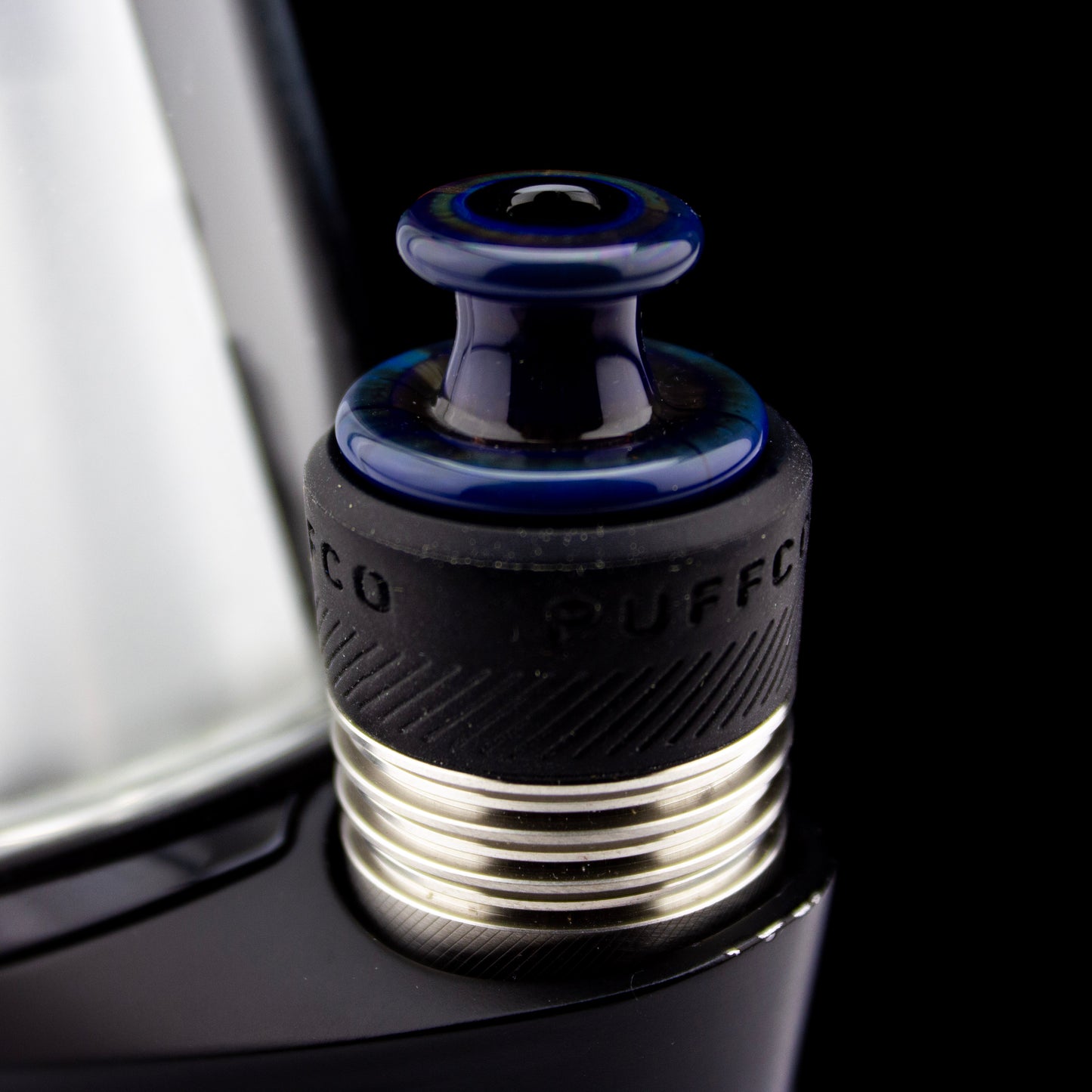 Sandalz Glass Dark Amber Purple 3DXL Dichro Spinner Cap #SAN44 - Planet Caravan