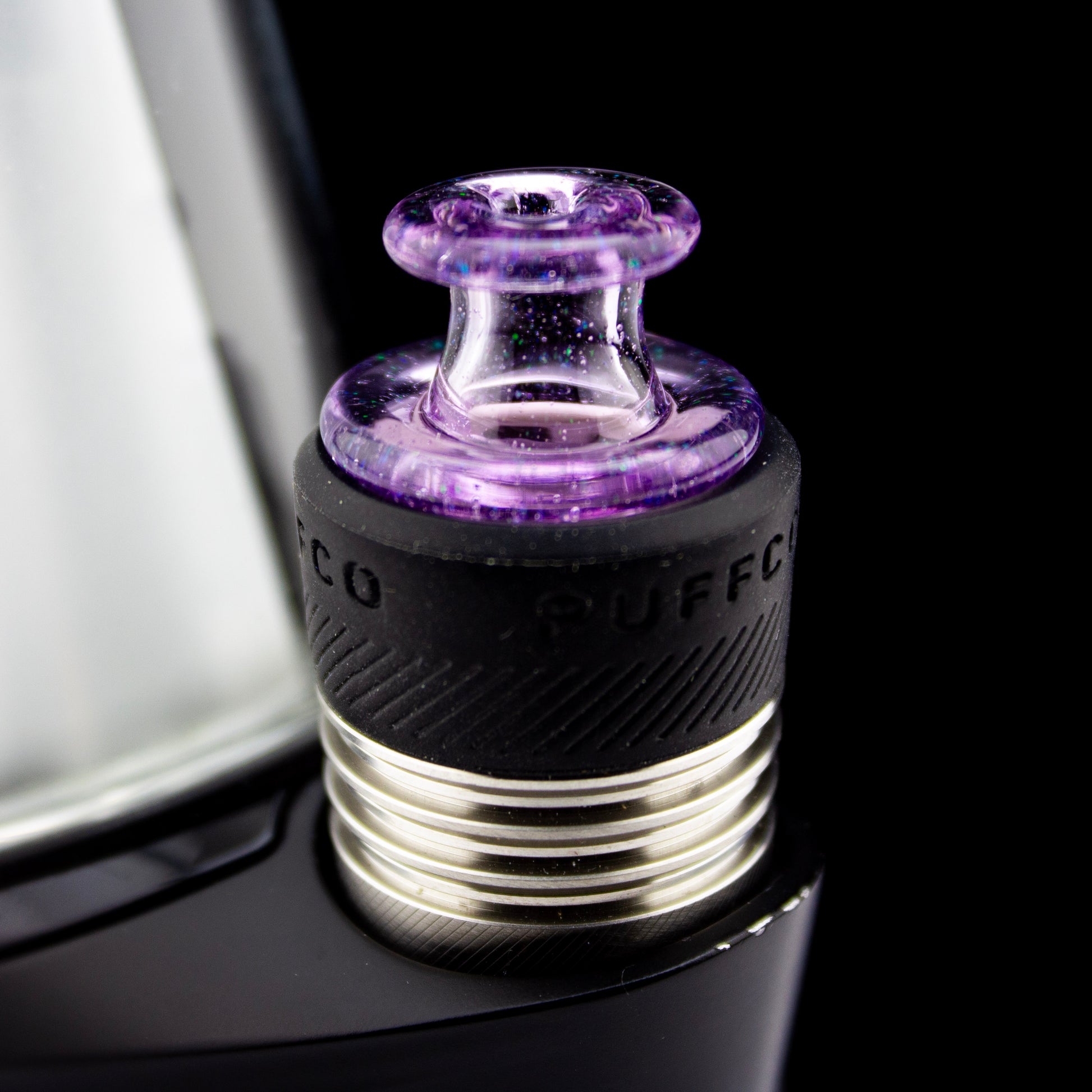 Sandalz Glass Gold Purple 3DXL Crushed Opal Spinner Cap #SAN47 - Planet Caravan