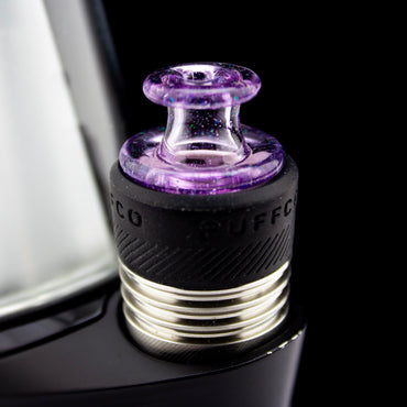 Sandalz Glass Gold Purple 3DXL Crushed Opal Spinner Cap #SAN47 - Planet Caravan