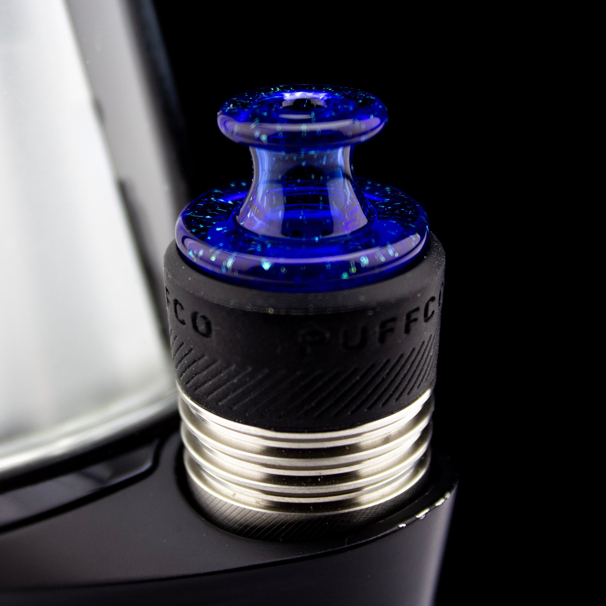 Sandalz Glass Cobalt 3DXL Dichro Spinner Cap #SAN50 - Planet Caravan
