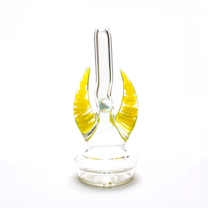 Clear with Lemon Slyme Horns Opal Peak Dry Straw #MAG187