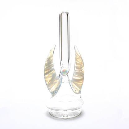 Clear with Moonstone Horns Opal Peak Dry Straw #MAG189