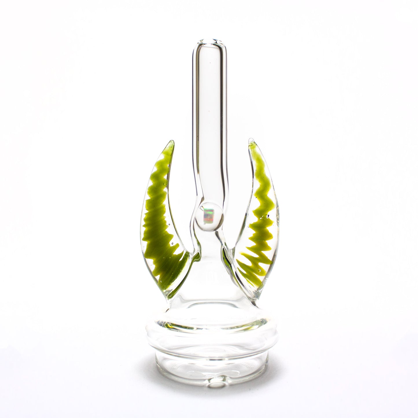 Clear with SwampThing Horns Opal Peak Dry Straw #MAG191