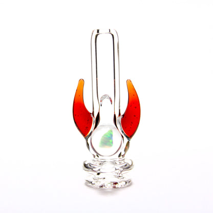 Clear with Sunstone Horns Opal Pivot Tip #MAG215